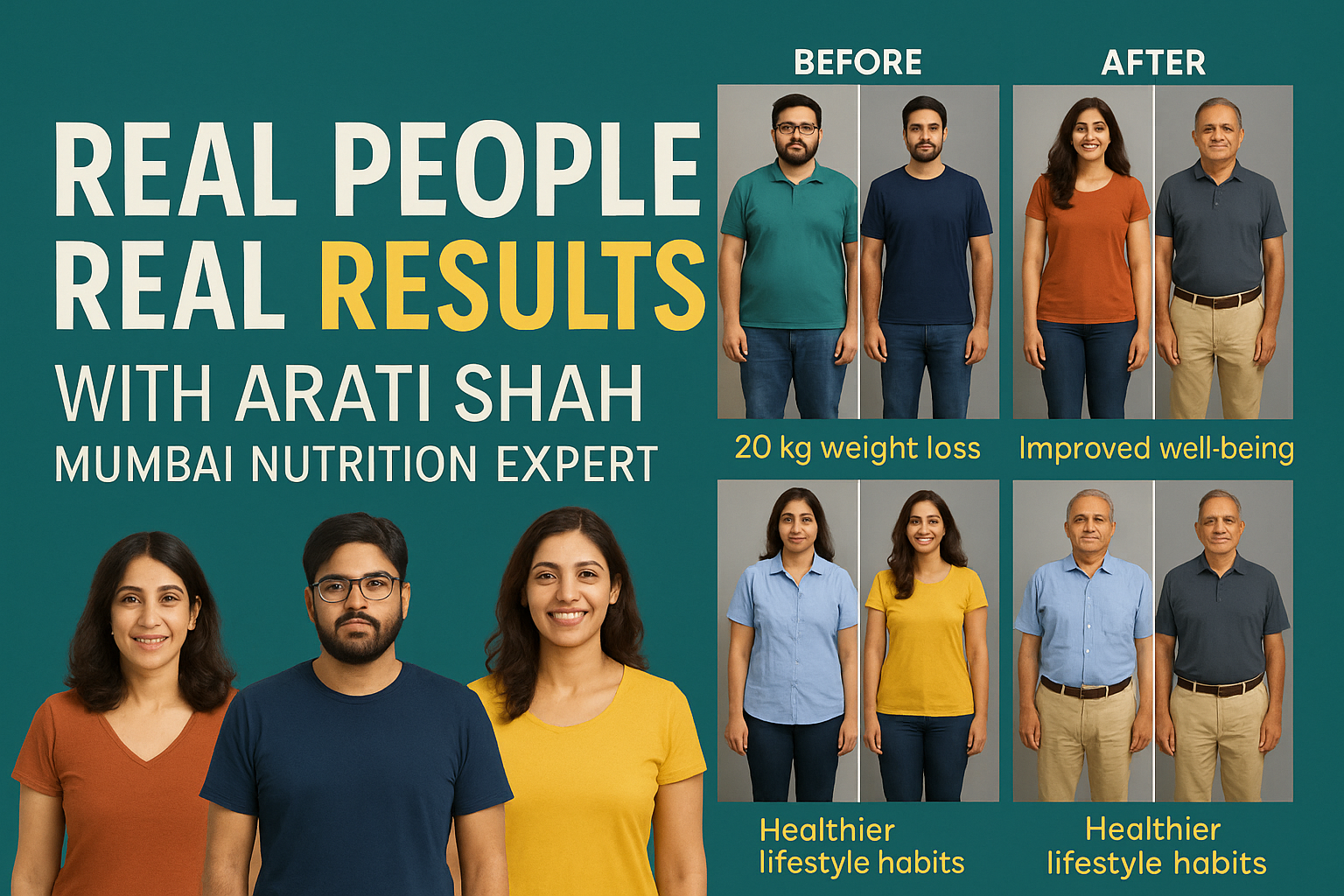 Real People Real Results with Arati Shah Mumbai Nutrition Experts